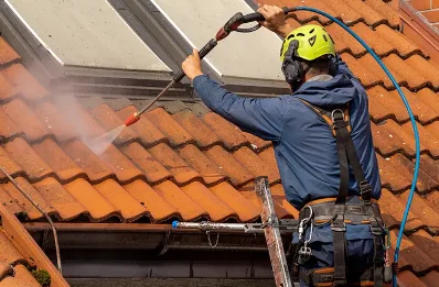 Démoussage et hydrofuge de toiture à Montsalvy